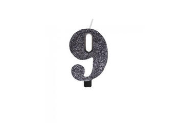 CANDELINA BIO NERO GLITTER N.9 9,5   Alessandrelli Business Solutions