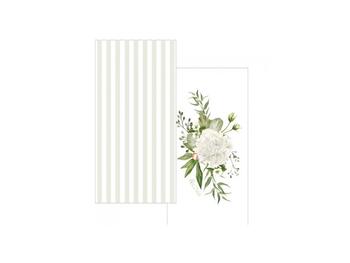 CF. 16 TOV.33X33 TWIN FLORAL WHITE   Alessandrelli Business Solutions
