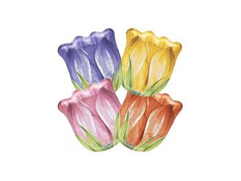 PIATTI PZ. 8 SAGOM.TULIP 22X19   Alessandrelli Business Solutions