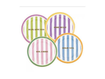 PIATTI PZ. 8 CM.23 TRA LE RIGHE   Alessandrelli Business Solutions