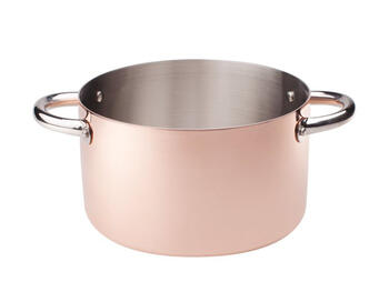 COPPER 3 CASSERUOLA ALTA 2 MANICI  INDUZIONE    Alessandrelli Business Solutions