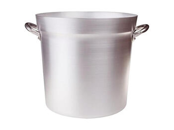 SALSA POMODORO PENTOLA TIPO NORD SENZA COPERCHIO 2 MANIGLIE IN ALLUMINIO CM 32 L 25   Alessandrelli Business Solutions