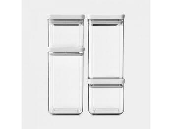SET 4 BARATTOLI SQUARE CANISTER TAS   Alessandrelli Business Solutions