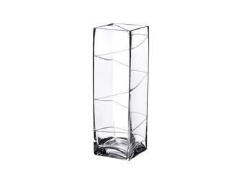 VASO QUADRATO VETRO H310X100X100   Alessandrelli Business Solutions