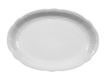 SALZBURG PIATTO OVALE PORCELLANA BIANCA CM 35,5X24 CM H 3,3 CM   Alessandrelli Business Solutions