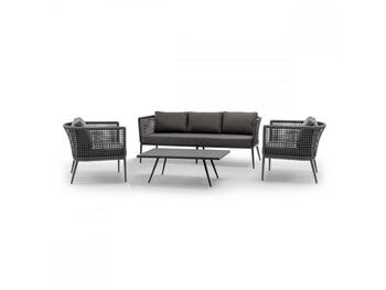 TAVOLO IN ALLUMINIO SET CUBA ANTRACITE   Alessandrelli Business Solutions