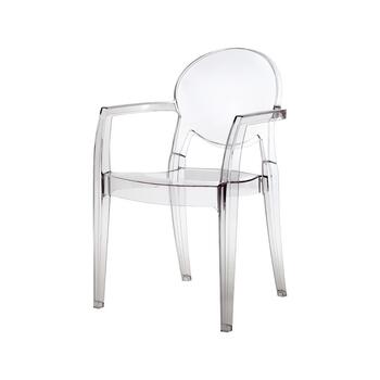 POLTRONA IGLO TRASPARENTE ROSSO C.S   Alessandrelli Business Solutions