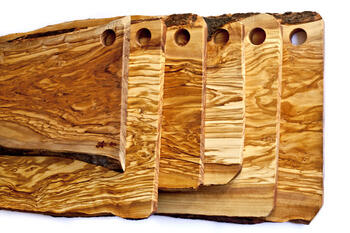OLIVE WOOD RUSTIC VASSIOI 45X13   Alessandrelli Business Solutions