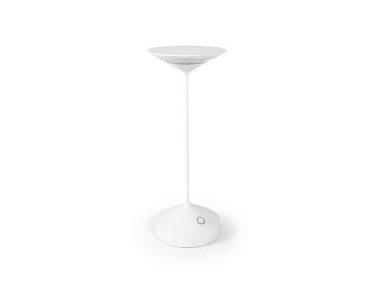 LAMPADA TEMPO BIANCO, WHITE TABLE LAMP MODEL 