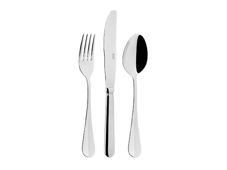 BAGUETTE FORTE 3 MM COLTELLO TAVOLA FORGIATO ACCIAIO INOX 18/10 23,5 CM 