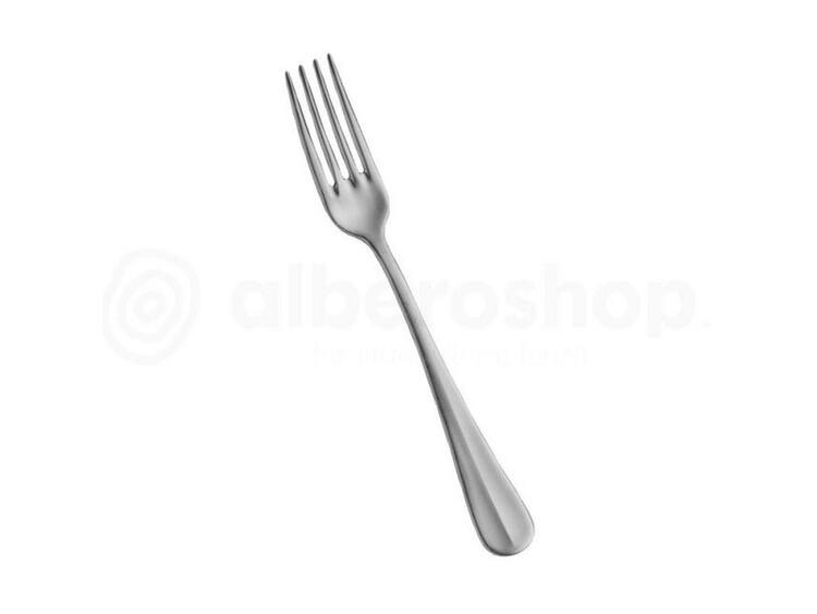 BAGUETTE FORTE 3 MM FORCHETTA FRUTTA 4 REBBI ACCIAIO INOX 18/10 18,5 CM 