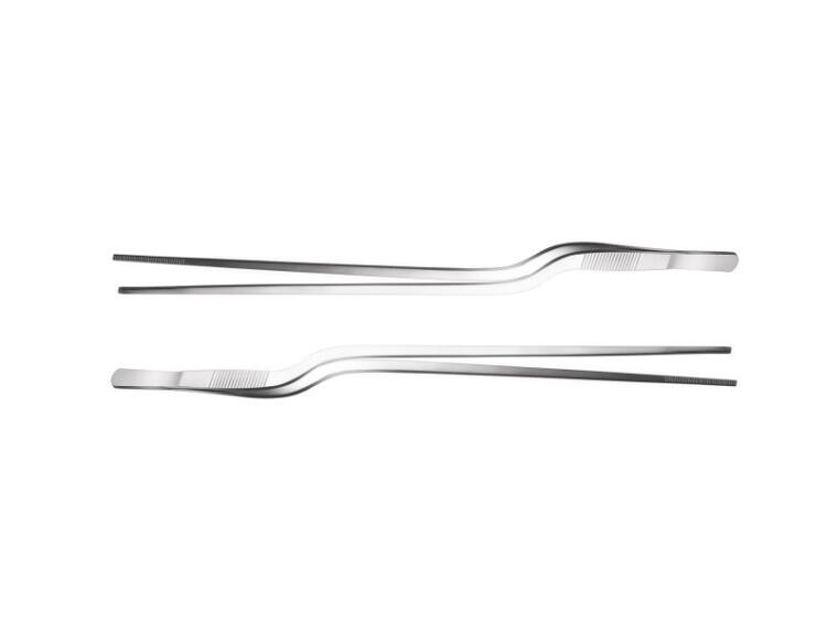 PINZA CHEF GASTRONOMICA CURVA ACCIAIO INOX 30 CM 