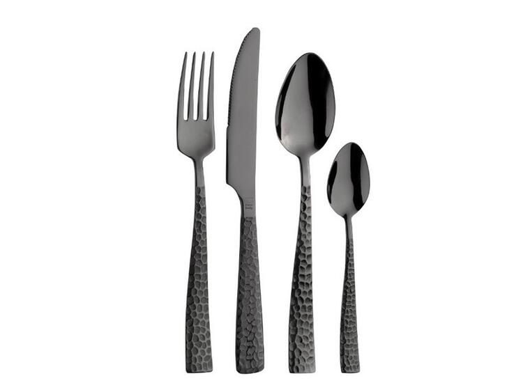 PALACE MARTELLATO TREASURE TOTAL BLACK 2,5 MM FORCHETTA TAVOLA 21,0 CM 