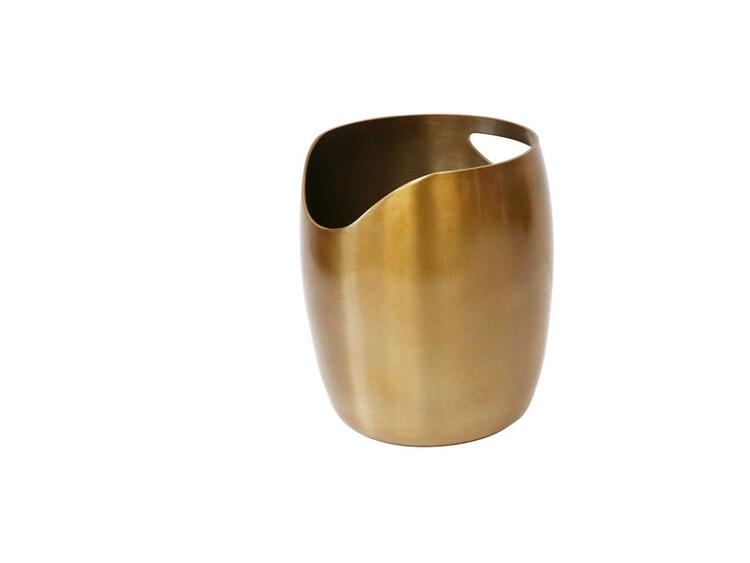 AUDREY 3 MM SECCHIELLO CHAMPAGNE IN ALLUMINIO GOLD 18,2 CM H 21 CM 