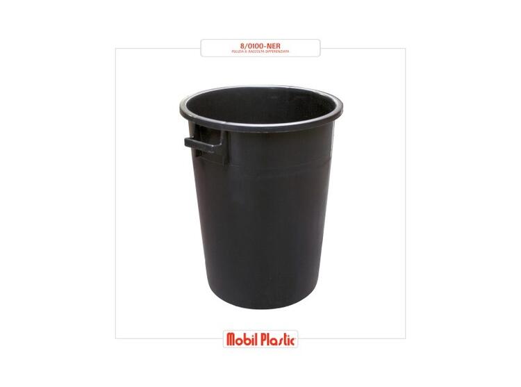 BIDONE INDUSTRIALE NERO PE HD 