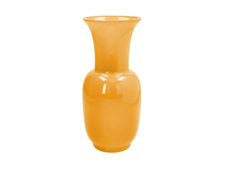GLASS DESIGN ISIDE VASO VETRO GIALLO 30 CM 