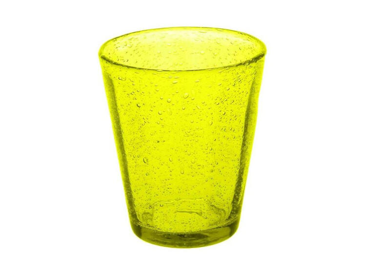 KOLORS BICCHIERE GIALLO VETRO 9 CM H 10,5 CM 34 CL 