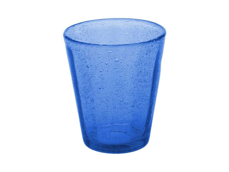 KOLORS BICCHIERE BLU VETRO 9 CM H 10,5 CM 34 CL