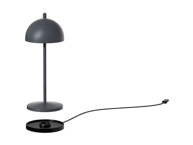 TT LAMP LAMPADA DA TAVOLO ALLUMINIO GRIGIO 6 CM H 20 CM