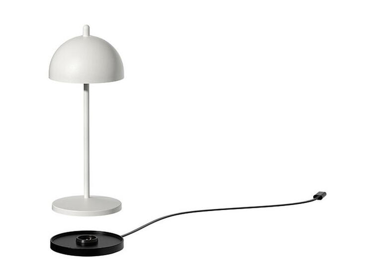 TT LAMP LAMPADA DA TAVOLO ALLUMINIO BIANCO 6 CM H 20 CM