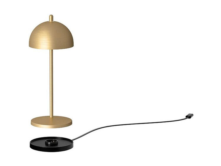 TT LAMP LAMPADA DA TAVOLO ALLUMINIO ORO 6 CM H 20 CM