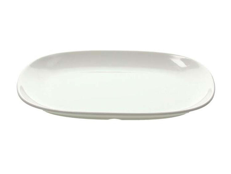 SHOW PLATE VASSOIO OVALE MELAMINA BIANCA 32X22 CM H 3 CM