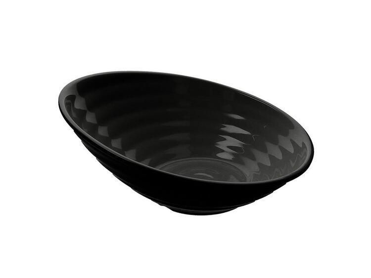 LINEA SHOW PLATE BOWL OBLIQUA 35,5 NERO 