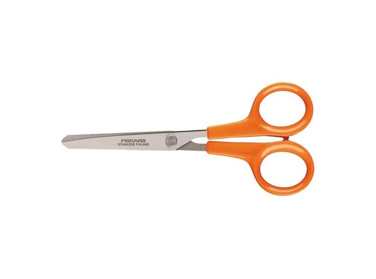 FORBICI HOBBISTICA ACCIAIO INOX IMPUGNATURA ARANCIONE 13 CM