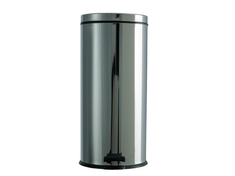 PATTUMIERA PAP LT.30 INOX TONDA CON PEDALE 