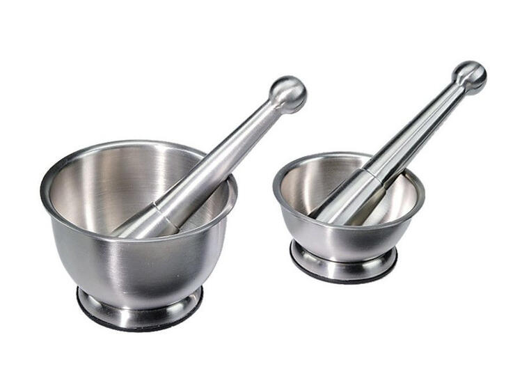 MORTAIO PESTELLO INOX CM.10 
