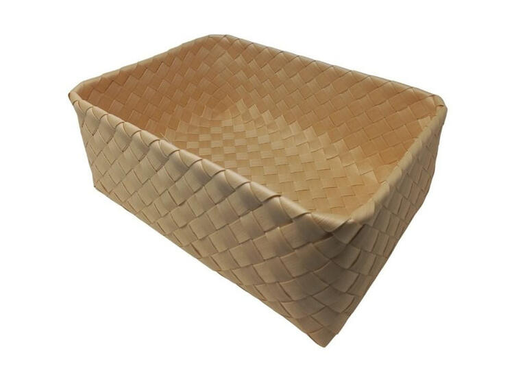 CESTINO PP 35X25H14 NAT. 