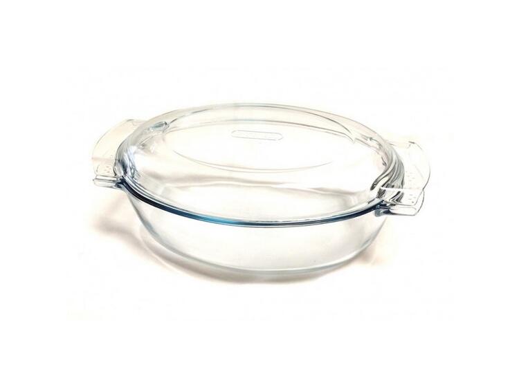 PYREX CASSERUOLA OVALE CON COPERCHIO VETRO BOROSILICATO 4,1 L 33 CM
