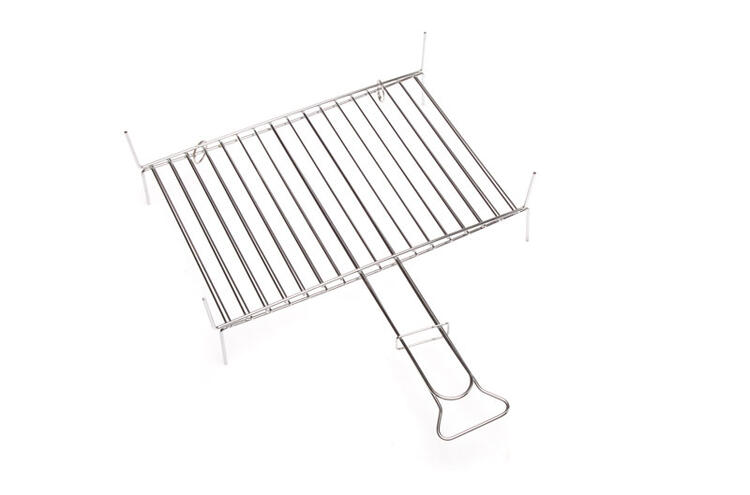 GRATICOLA DOPPIA LISCIA FILO DI FERRO CROMATO 27X40 CM 17 FILI
