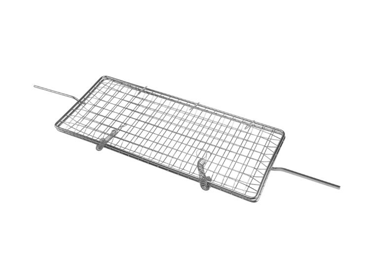 GRIGLIA GIRARROSTO RETE FILO DI FERRO CROMATO 50 CM