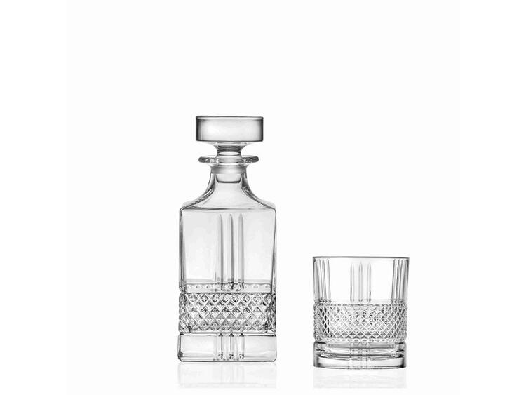 BRILLANTE SET WHISKY BOTTIGLIA + 6 BICCHIERI CL 85/34 PEZZI 7 