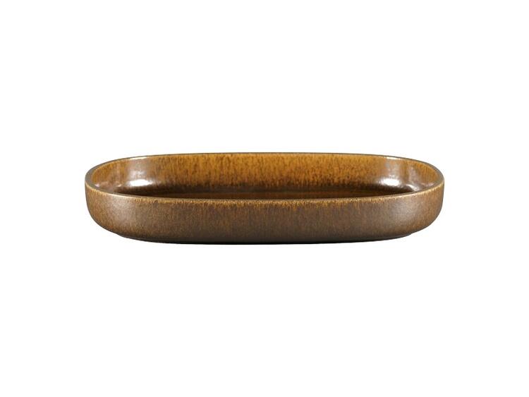EASE PIATTO OVALE FONDO RUST PORCELLANA CM 33,2X23,2 195 CL 