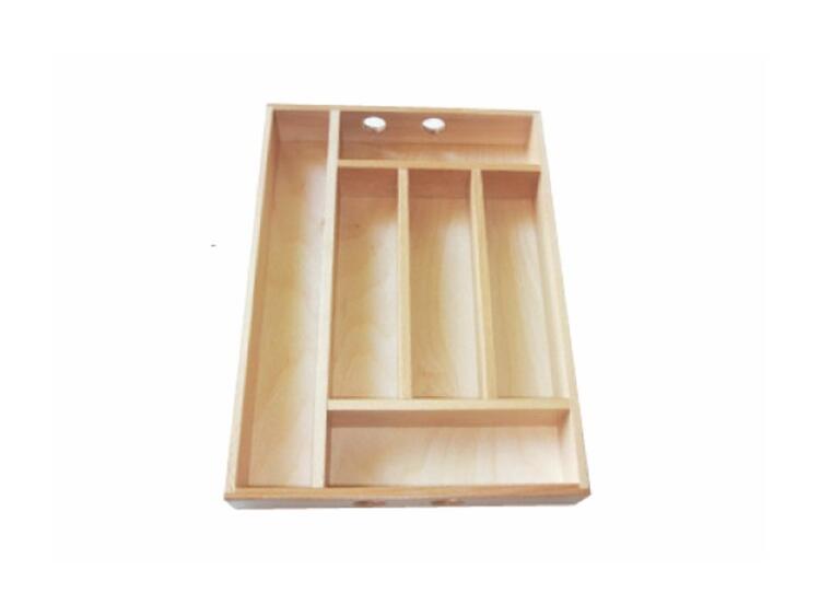 PORTAPOSATE DA CASSETTO 6 VANI IN LEGNO COLORE NOCE 42X30X6 CM 