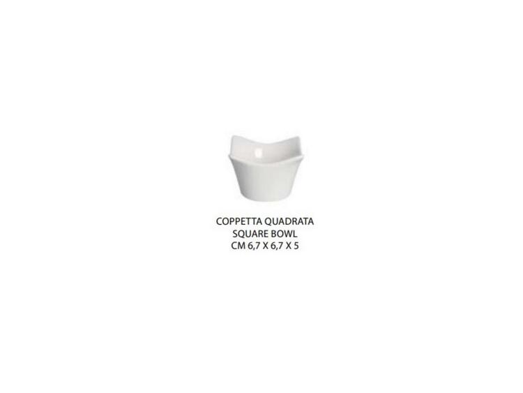 COPPETTA SVASATA PORCELLANA 7,5X6,5 CM