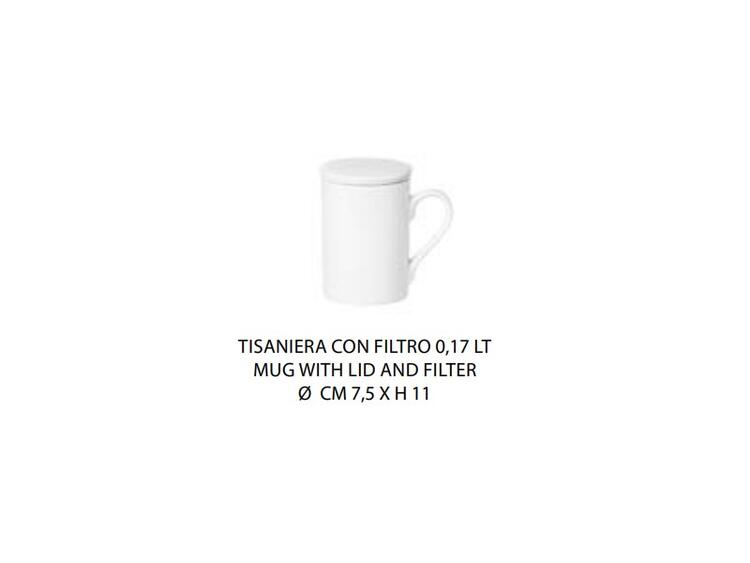 TISANIERA C/FILTRO LT.0,17 H.11 