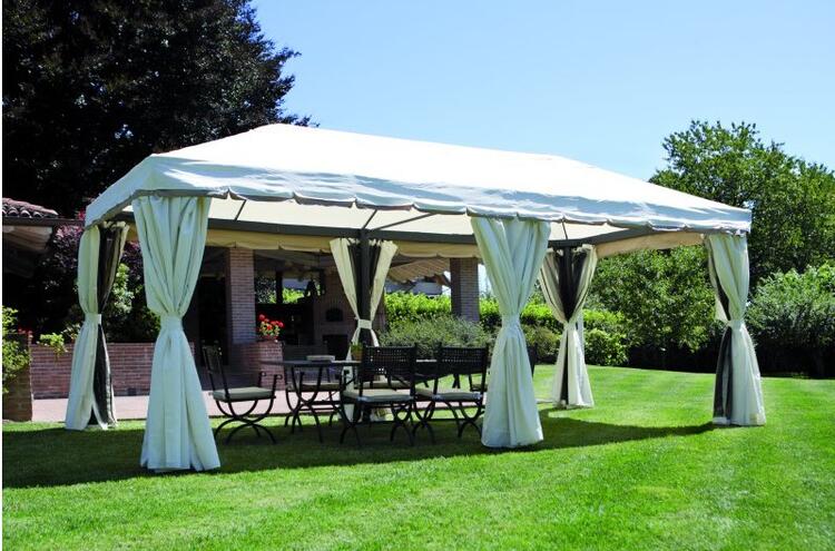 GAZEBO ALLUMINIO 6X3 RETTANGOLARE 