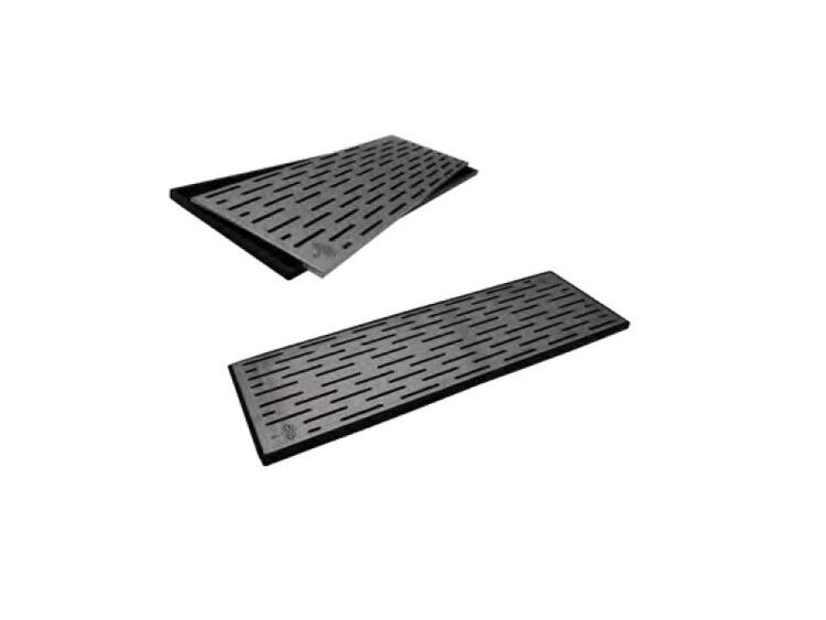 WIDE BAR MAT BLACK 20X60 W/S S.GRID 