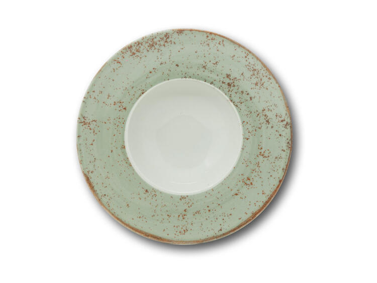 NAPOLI FRECKLE VERDE PIATTO PASTA K BOWL PORCELLANA ROTONDO CM 27,5 