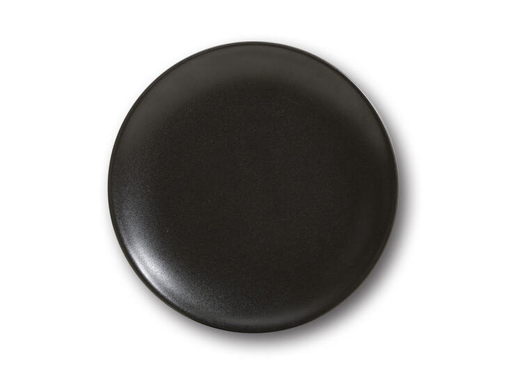 SIVIGLIA SAT-MATT BLACK PIATTO FRUTTA PORCELLANA CM 21