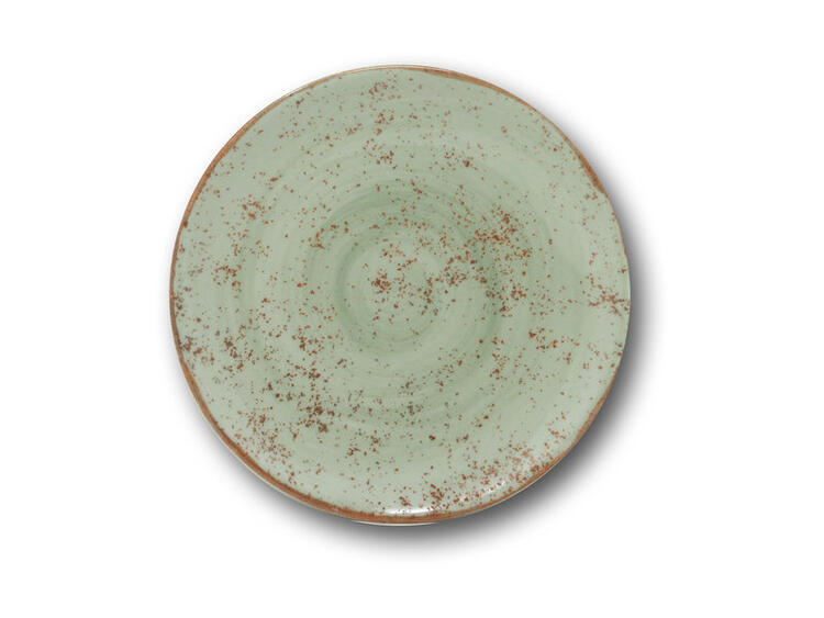 SIVIGLIA FRECKLE VERDE PIATTO FRUTTA PORCELLANA ROTONDO CM 21