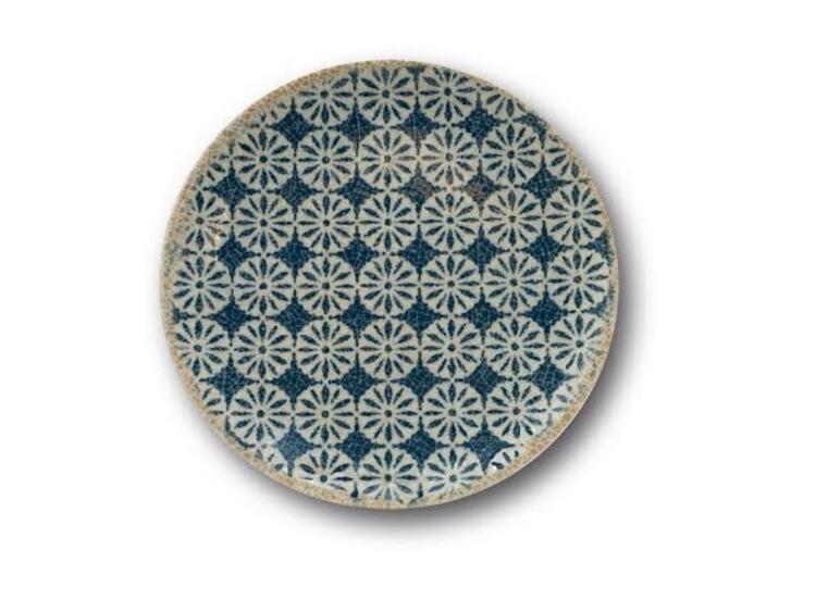 TABLE PIATTO FRUTTA PORCELLANA DECORATO CM 21 