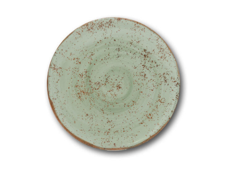 SIVIGLIA FRECKLE VERDE PIATTO PIANO PORCELLANA ROTONDO CM 28 
