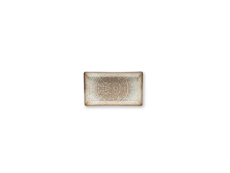 CRETE PIATTO RETTANGOLARE PORCELLANA DECORATO CM 26X15 