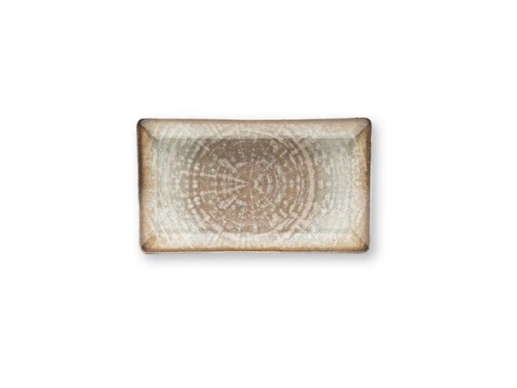 CRETE PIATTO RETTANGOLARE PORCELLANA DECORATO CM 29X17,5 