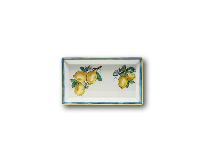 KIMI LEMON PIATTO RETTANGOLARE PORCELLANA CM 26X15 