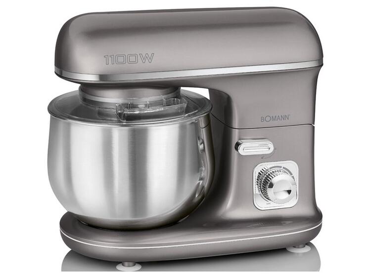 BOMANN IMPASTATRICE ACCIAIO INOX COPERCHIO ANTISPRUZZI 5 L KM6010CB 1100W 220-240V 